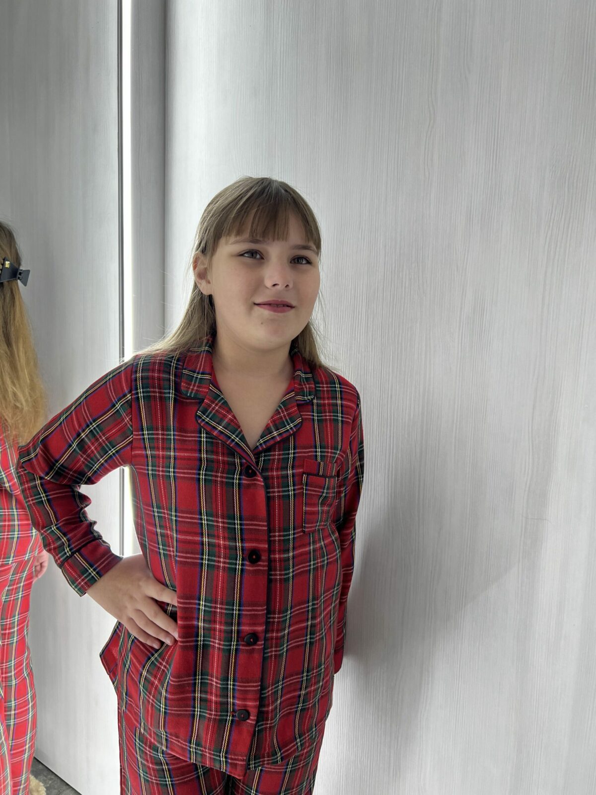 Дитяча піжама BOBRAND котонова, у червону клітинку - Зображення 12