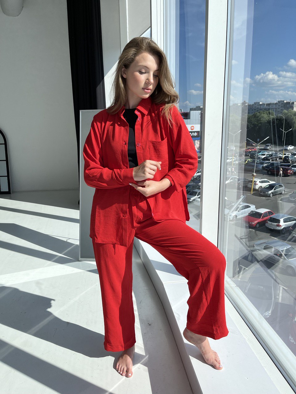 Костюм жіночий літній BOBRAND, сорочка та штани Костюм жіночий літній BOBRAND, сорочка та штани