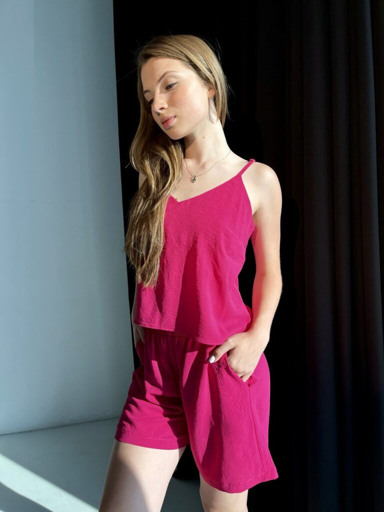 Майка з шортами BOBRAND жатка, американський креп